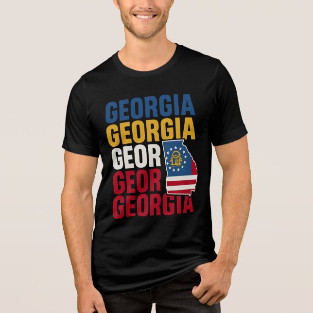 T-shirt En Tri-matière Etat de Géorgie (Recto)