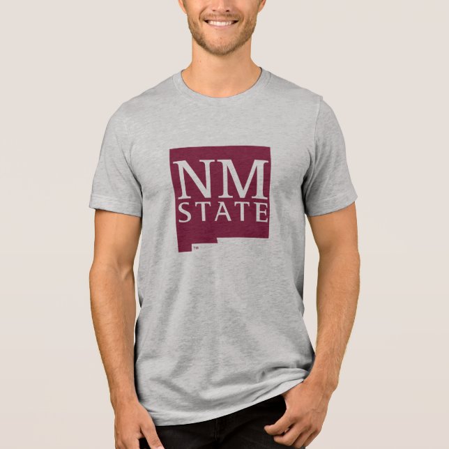T-shirt En Tri-matière État du Nouveau-Mexique (Recto)
