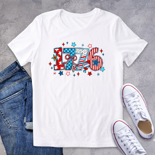 T-shirt En Tri-matière Étoiles de coquette patriotique 1776