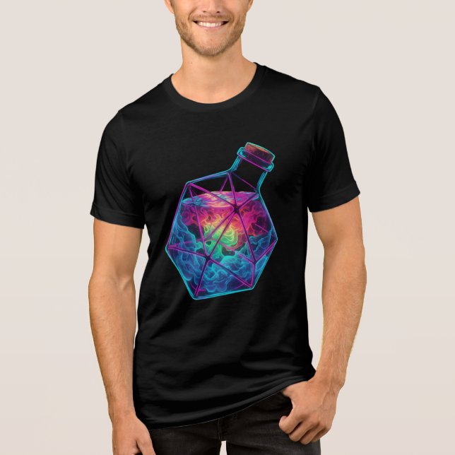 T-shirt En Tri-matière Étrange bouteille (Recto)