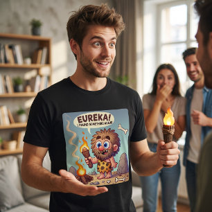 T-shirt En Tri-matière Eureka Caveman   Art de la découverte préhistoriqu