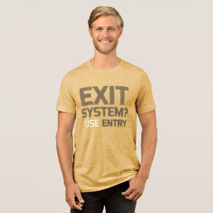 T-shirt En Tri-matière EXIT SYSTÈME ? UTILISER ENTRÉE - Glitch Rebel Tee