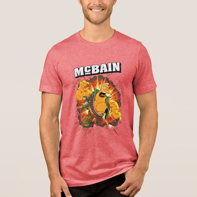 T-shirt En Tri-matière Explosive Action Hero McBain (Recto)