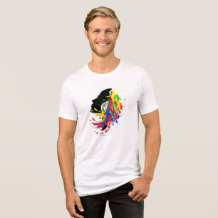 T-shirt En Tri-matière Face des femmes abstraites