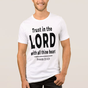 T-shirt En Tri-matière Faire confiance au Seigneur Proverbes 3 5 KJV T-Sh