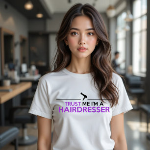 T-SHIRT EN TRI-MATIÈRE FAITES-MOI CONFIANCE JE SUIS UN COIFFEUR
