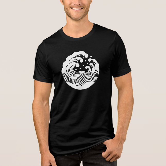 T-shirt En Tri-matière Famille Japonaise Crest-Wave (Recto)