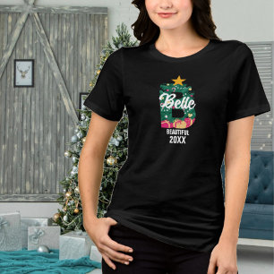 T-shirt En Tri-matière Famille Monogrammée Noël B Nom Signification