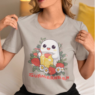 T-shirt En Tri-matière Fantôme de Summerween avec des fraises