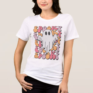 T-shirt En Tri-matière Fantôme rétro éffrayant