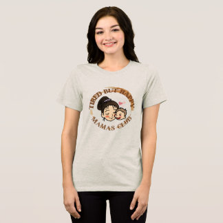 T-shirt En Tri-matière Fatigué mais heureux Mamas Club Tee