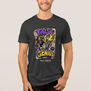 T-shirt En Tri-matière Faux Génie Personnalisé Drôle Sarcastique
