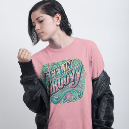 T-shirt En Tri-matière Feelin' Super rétro les années 70 Vintage psychédé