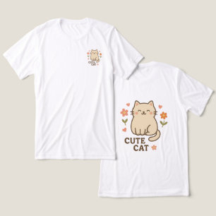 T-shirt En Tri-matière Félin en fleurs