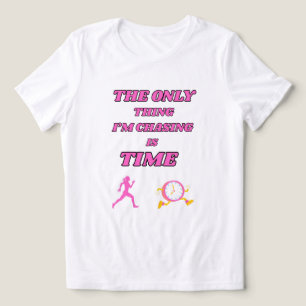 T-SHIRT  EN TRI-MATIÈRE FEMME GRAPHIQUE MOTIVATIONNELLE ROSE BLANC GRAS