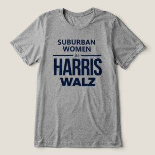 T-shirt En Tri-matière Femmes de banlieue pour Harris Walz
