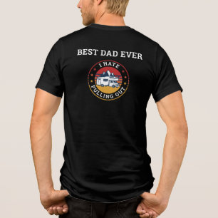 T-shirt En Tri-matière Fête des pères Camping RV Personnalisé Meilleur Pa