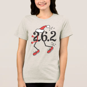 T-shirt En Tri-matière Fêtes de Noël 26.2 © Funny Marathon Runner