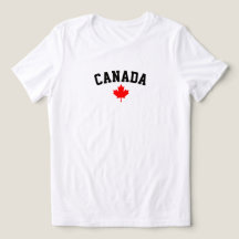 Feuille de Maple Rouge du Canada Texte Minimaliste