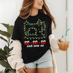 T-shirt En Tri-matière Feux De Noël Coudre Drôle Coudre Sur Le Hobby Mode