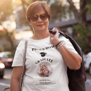 T-shirt En Tri-matière Fier cours de maman de 2025 diplômé en photo
