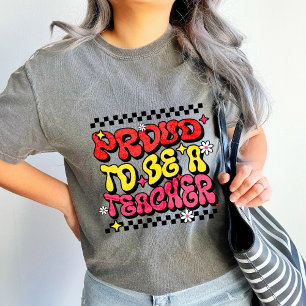 T-shirt En Tri-matière Fier d'être un enseignant rétro - don d'enseignant