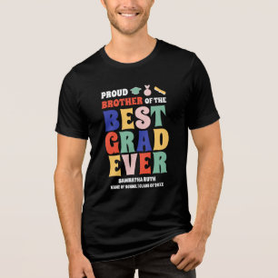 T-shirt En Tri-matière Fier Frère de la meilleure Grad jamais