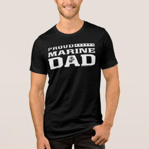 T-shirt En Tri-matière Fier Marine Papa - Blanc