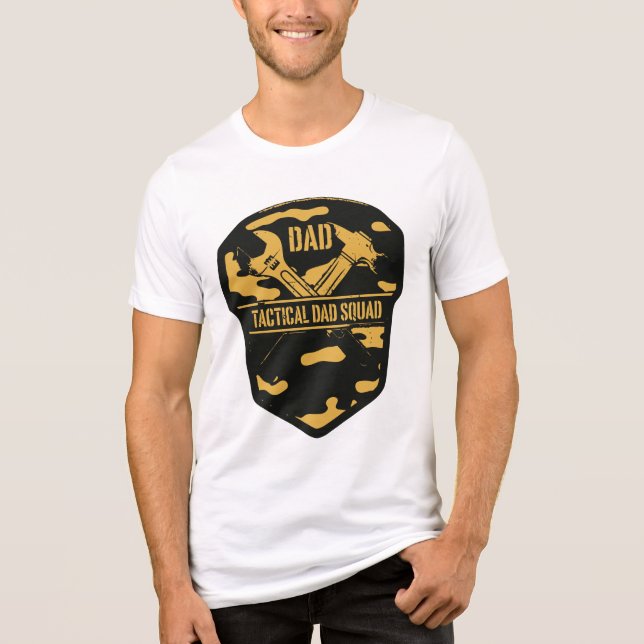 T-shirt En Tri-matière Fier Papa Squad - Handicap Père Apparel (Recto)