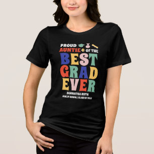 T-shirt En Tri-matière Fier Tante de la meilleure Grad jamais