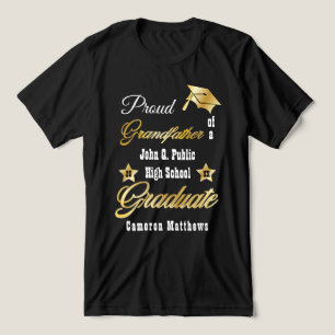 T-shirt En Tri-matière Fière grand-père de la Graduate Nom Graduate