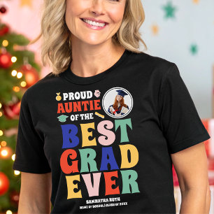 T-shirt En Tri-matière Fière Tante de la meilleure photo de Grad Ever