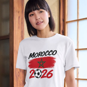 T-shirt En Tri-matière Fierté des Supporters de Football Maroc 2026 