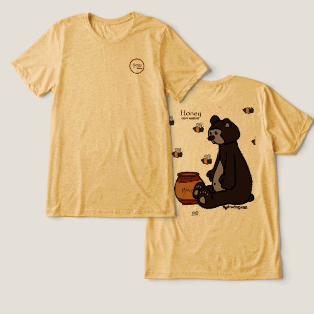 T-shirt En Tri-matière figdewdrop Honey Dew Nuthin Tri-Blend Shirt (Design Recto & Verso)