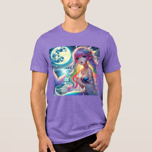 T-shirt En Tri-matière Fille Anime Chantant Pixie Clair de Lune Licorne S