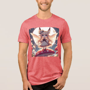 T-shirt En Tri-matière Fille Anime Pixie Hippie Lune Fée