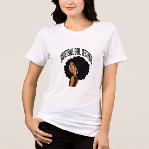 T-shirt En Tri-matière Fille de basketball Esthétique Femmes paniers