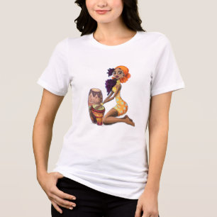 T-shirt En Tri-matière Fille de batteur africaine