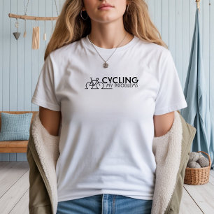 T-shirt En Tri-matière Fille de vélo rétro Ironie noir