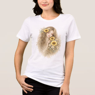 T-shirt En Tri-matière Fille du Tournesol