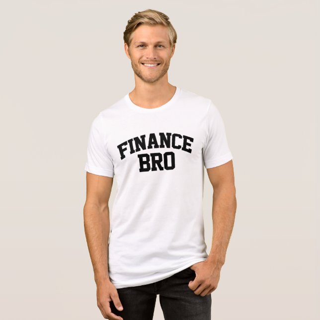 T-shirt En Tri-matière Finance Bro Funny Finance (Recto plein)