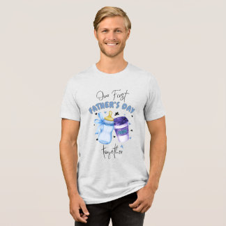 T-shirt En Tri-matière First Father's Day Together Matching outfit / Blue