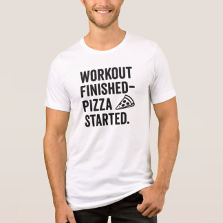T-shirt En Tri-matière Fitness & Pizza - Citation Gym Drôle | Les gourman