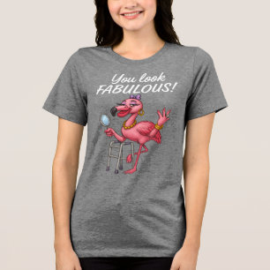 T-shirt En Tri-matière Flamant rose de Glam d'or