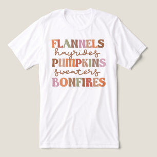 T-shirt En Tri-matière Flannings Bonfires Citrouille