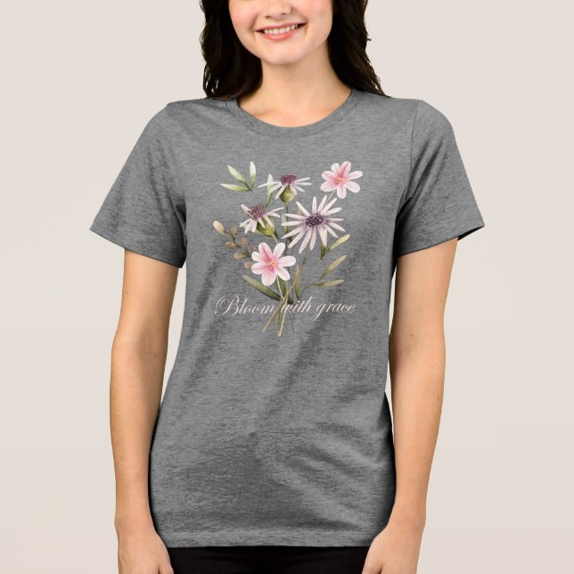 T-shirt En Tri-matière Fleur avec Grace Floral (Recto)