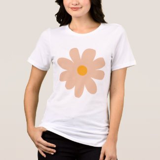 T-shirt En Tri-matière Fleur de marguerite Pastel Minimale - Mignonne est