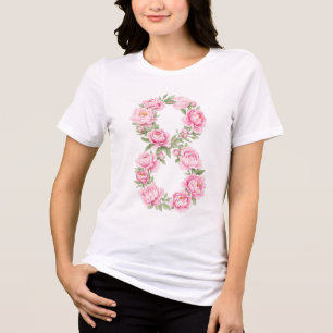 T-shirt En Tri-matière Fleur de pivoine pour la Journée internationale de