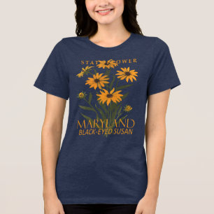 T-shirt En Tri-matière Fleur du territoire du Maryland La Susan à l'oeil