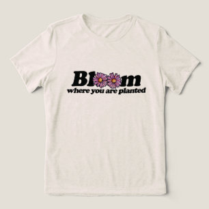 T-shirt En Tri-matière Fleurir là où vous êtes planté